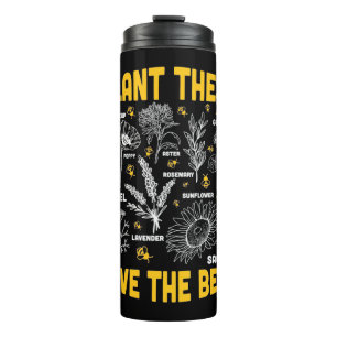 Beekeeper Gift   Plant These Save The Bees Thermal Tumbler