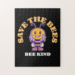 Beekeeper Gift Save The Bees Be Kind Jigsaw Puzzle