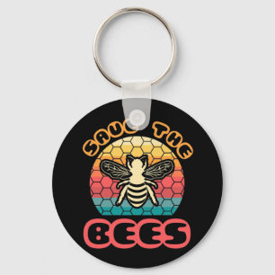 Beekeeper Gift Save The Bees Key Ring