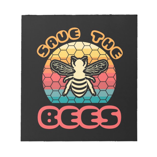 Beekeeper Gift | Save The Bees Notepad (Front)