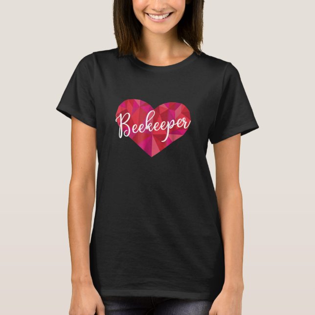 Beekeeper Hear Low Poly Geometric T-Shirt (Front)