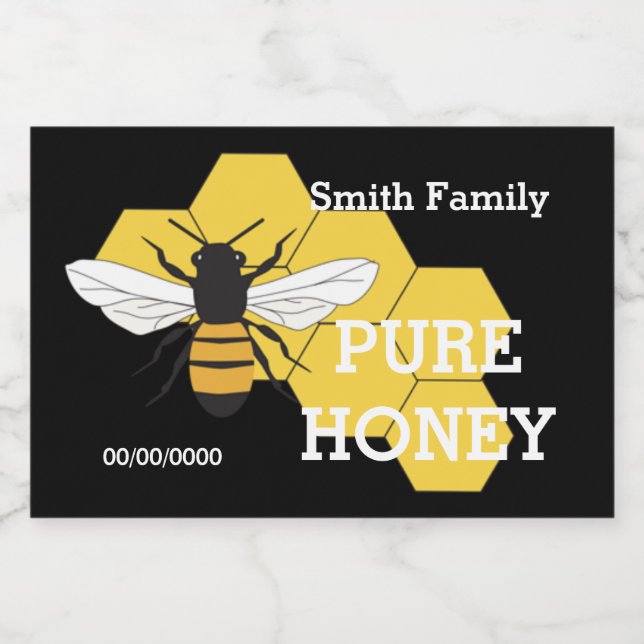 Beekeeper Honey Bee Farm Custom Container Label (Single Label)