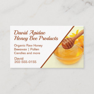 Beekeeper Honey Bee Products Business Card