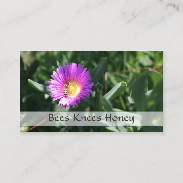 Beekeeper, Honey Bee Sales - Business Card (Front)