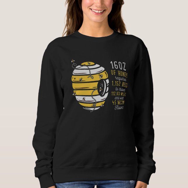 Beekeeper  Honey Pollen Beekeeping Bee Sweatshirt (Front)