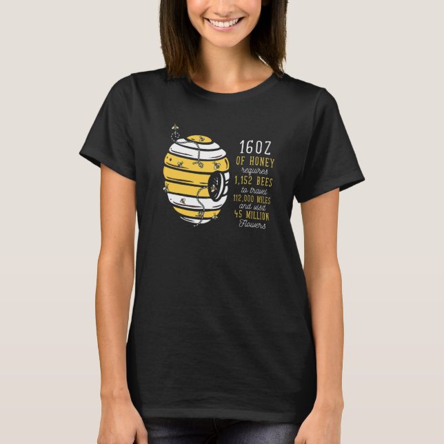 Beekeeper  Honey Pollen Beekeeping Bee T-Shirt (Front)
