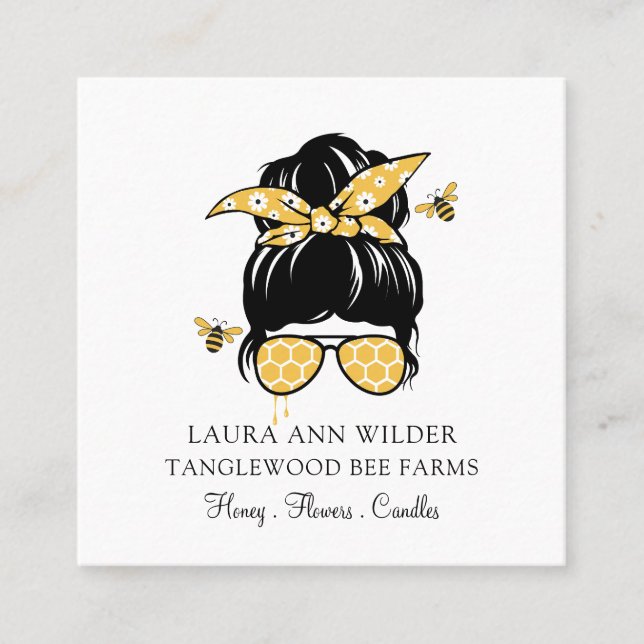 Beekeeper Honey Products  Square Business Card (Front)