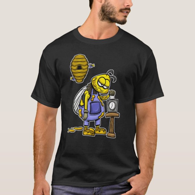 Beekeeper Honeybee After Wok Beekeeping T-Shirt (Front)