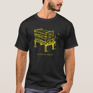 Beekeeper Husband Honey Bee Beehive T-Shirt