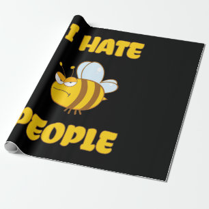 Beekeeper I Hate People Wrapping Paper