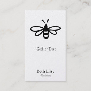 Beekeeper Line Art Bee Business Card