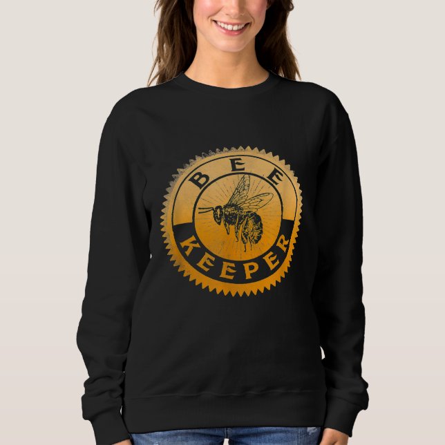 Beekeeper Love Bees  Cute Bee Silhouette Bee Kind Sweatshirt (Front)