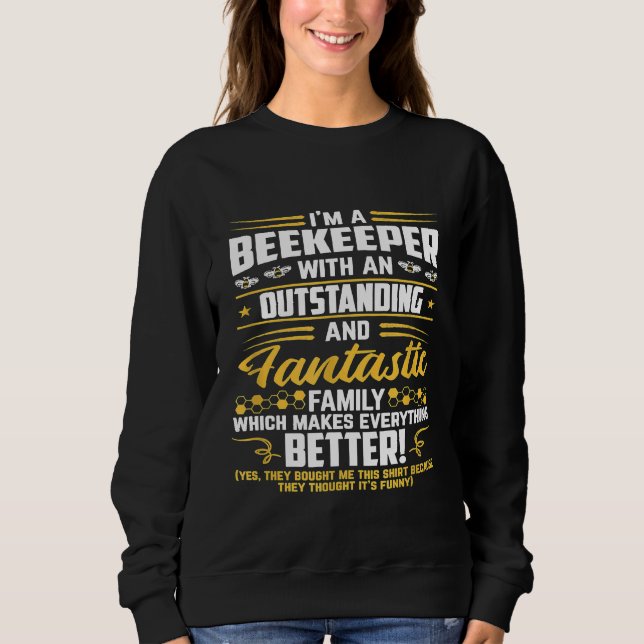 Beekeeper   Men Beekeeping Apiarist Honey Bee Sweatshirt (Front)