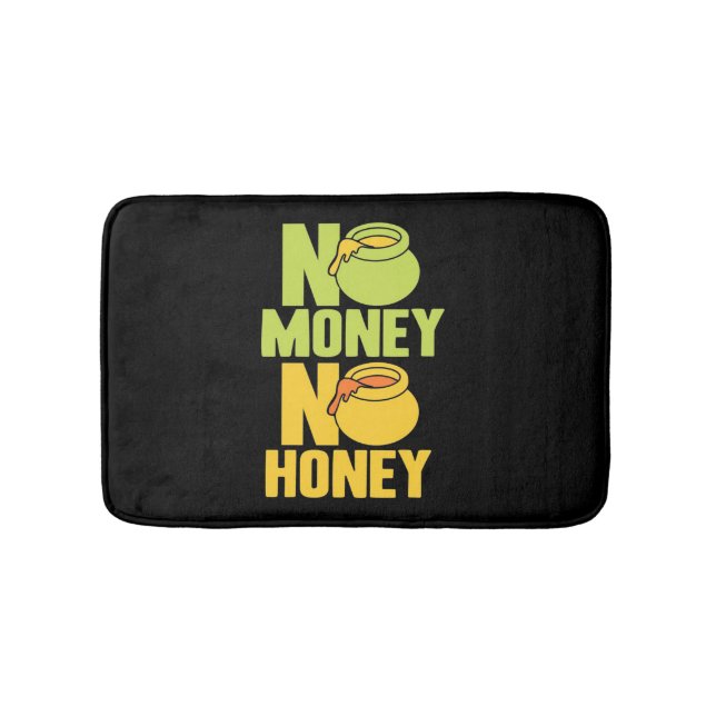 Beekeeper No Money No Honey Bath Mat (Front)