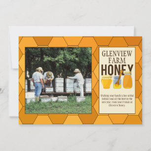 Beekeeper Photo Professional Beehives Holiday Card