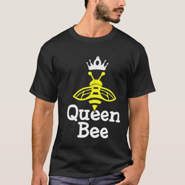 Beekeeper Queen Bee Beekeeping T-Shirt (Front)