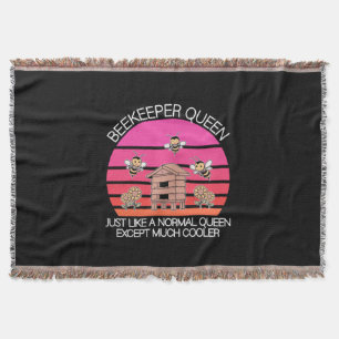 Beekeeper Queen Throw Blanket
