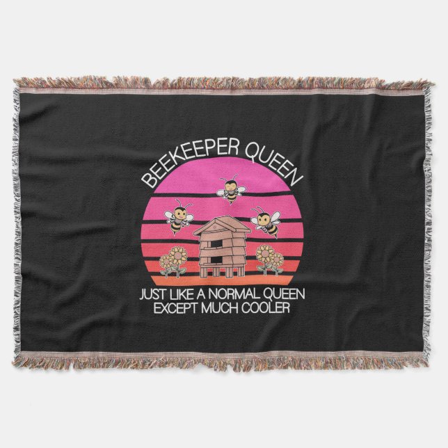 Beekeeper Queen Throw Blanket (Front)
