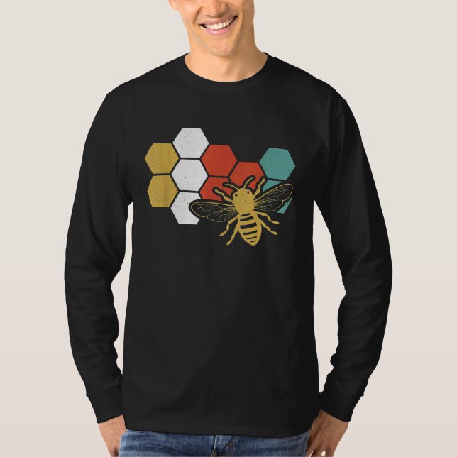 Beekeeper Retro Vintage Beekeeping T-Shirt (Front)