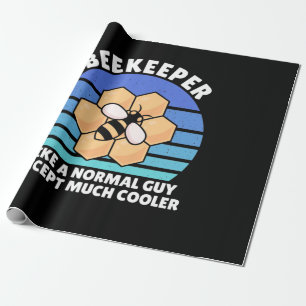 Beekeeper Retro Vintage Wrapping Paper