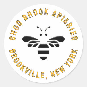 Beekeeper’s Honeybee Apiary Name & Product Sticker