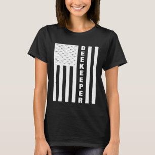 Beekeeper Usa Flag Apiculturist T-Shirt