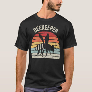 Beekeeper Vintage Retro Sunset Bee T-Shirt