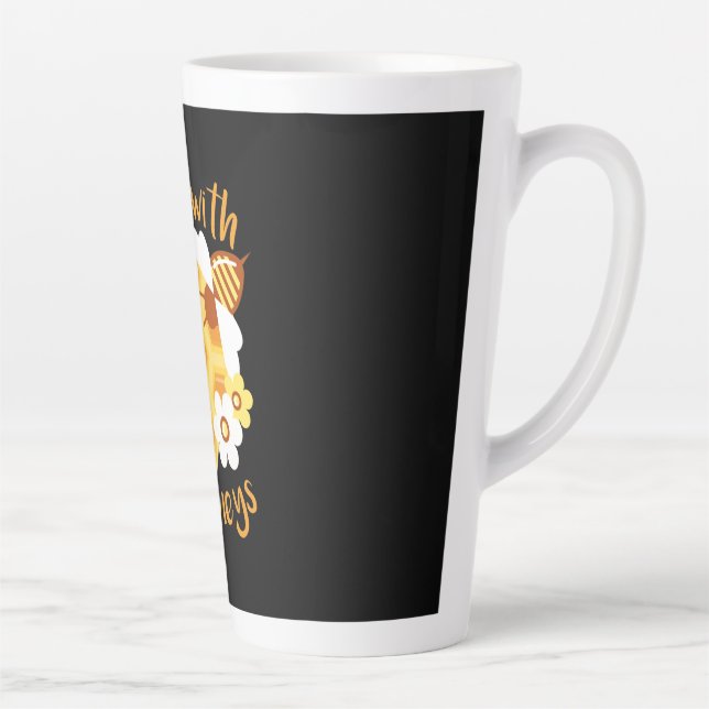 Beekeeper Will Be With My Honeys Latte Mug (Right)