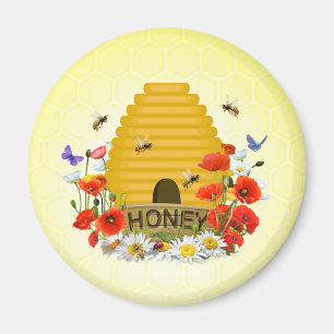 Beekeeper's, Beehive, Honey Meadow Magnet