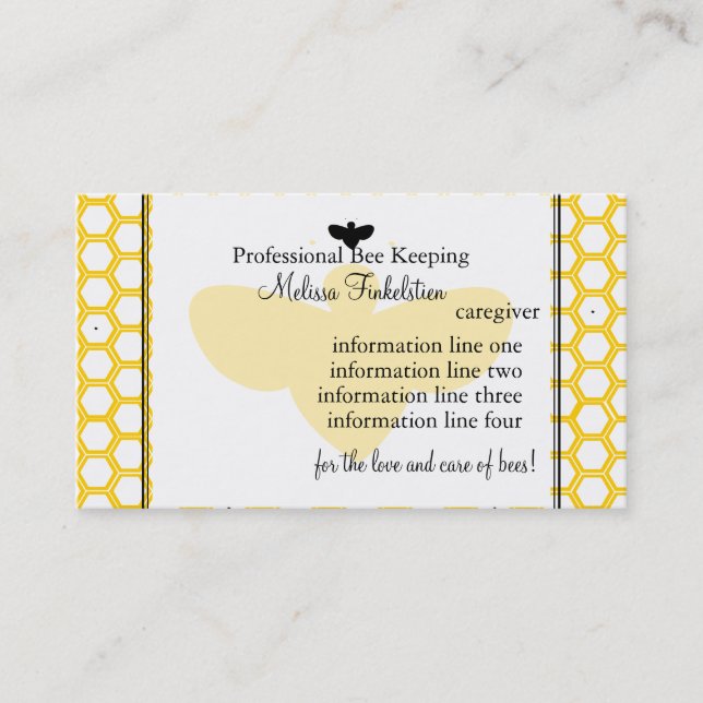 Beekeepers Card (Front)