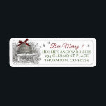 Beekeeper's Christmas Return Address Skep Red Bow Label<br><div class="desc">A wonderful Holiday Label for Beekeepers to use as a return address on their seasonal mail and packages.
Also handy for labeling your business Christmas decoration boxes and paraphernalia with your name to keep them from getting misplaced or lost.</div>