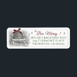 Beekeeper's Christmas Return Address Skep Red Bow Label<br><div class="desc">A wonderful Holiday Label for Beekeepers to use as a return address on their seasonal mail and packages.
Also handy for labeling your business Christmas decoration boxes and paraphernalia with your name to keep them from getting misplaced or lost.</div>