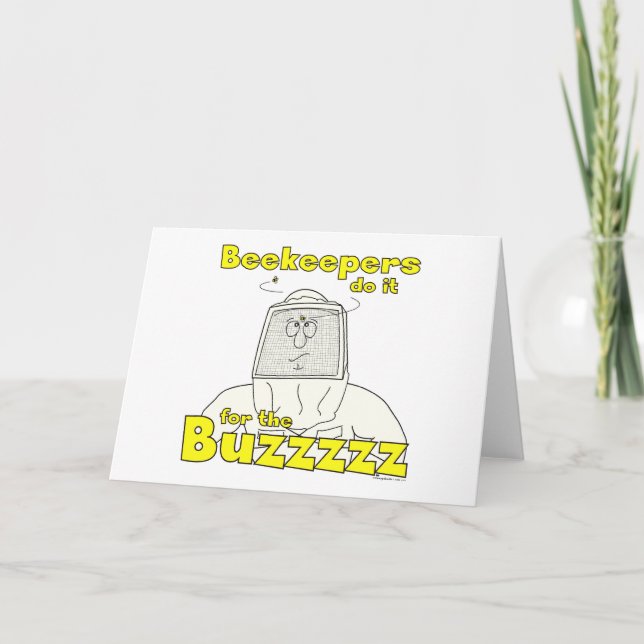 Beekeepers do it for the Buzzzzz - Cards (Front)