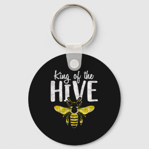 Beekeepers King Of The Hive Funny Bee Whisper Gift Key Ring