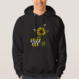 Beekeeping Bee Buzz Off Sunflower Apiary Hoodie
