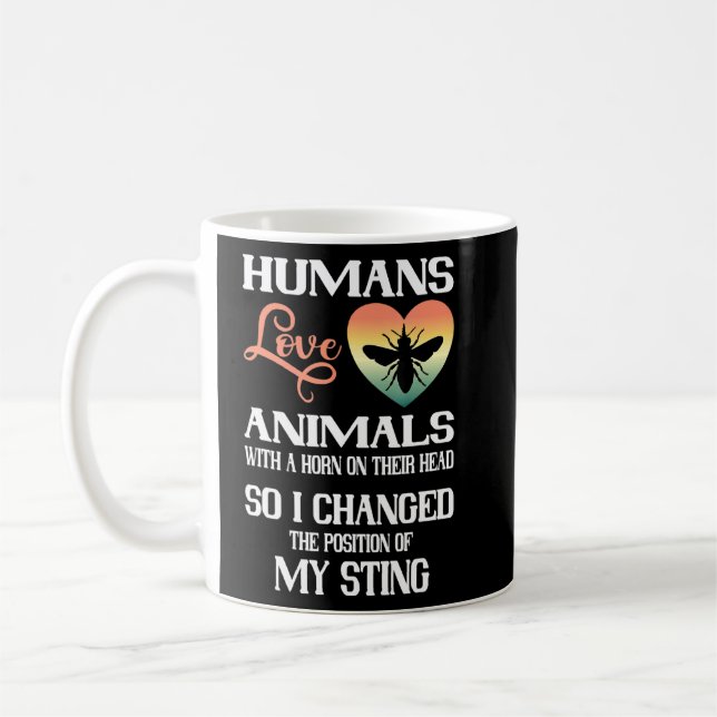 Beekeeping Bee Corn   Bee Apiologist Retro Beekeep Coffee Mug (Left)