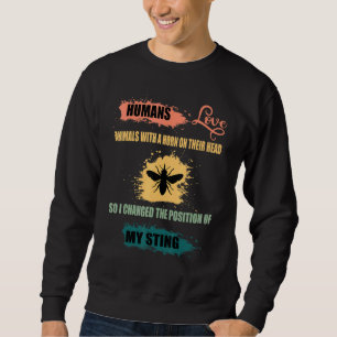 Beekeeping Bee Corn Bee Apiologist Retro Beekeep Sweatshirt