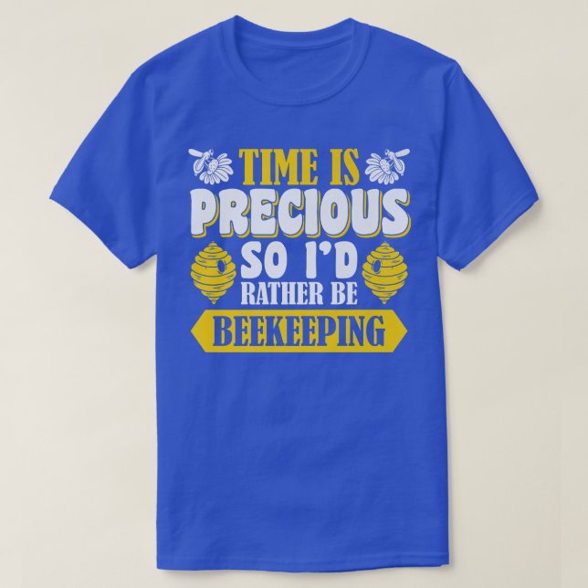 Beekeeping Bee Farmer Flower Fan  T-Shirt (Design Front)