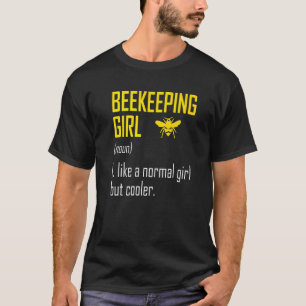 Beekeeping Girl Bee Farming Bee Queen Beehive T-Shirt