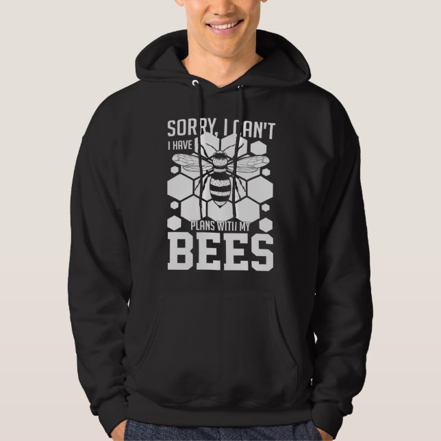 Beekeeping Honey Farmer Bees Beginner Beekeeper 1 Hoodie (Front)