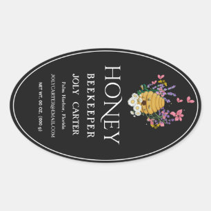 Beekeeping Honey Labels Honeybee & Honeycomb Des