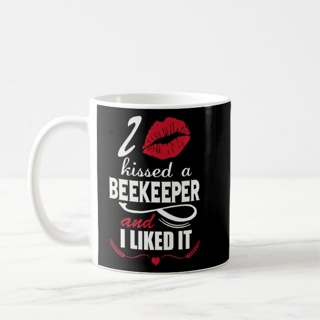 Beekeeping I Kissed A Beekeeper And I Liked It  Coffee Mug (Left)