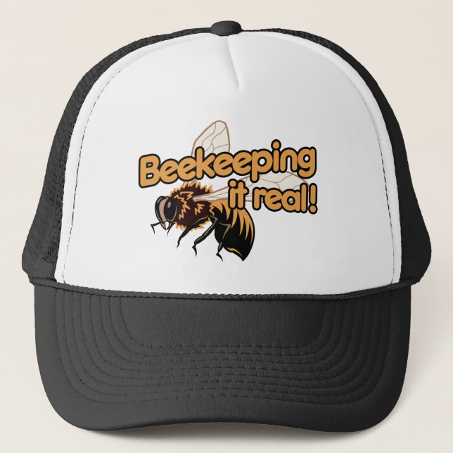 Beekeeping it Real! Trucker Hat (Front)