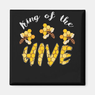 Beekeeping King of The Hive Beekeeper Bee Magnet