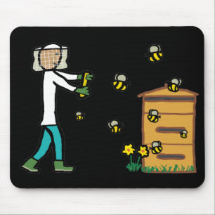 Beekeeping Mouse Pad
