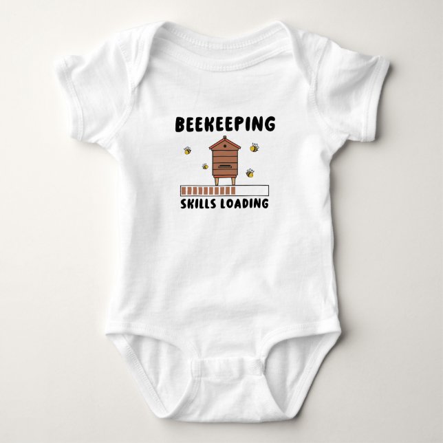 Beekeeping Skills Loading Apiculture Apiary Worker Baby Bodysuit (Front)