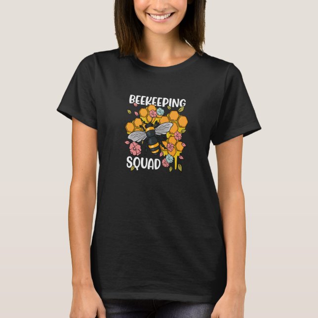 Beekeeping Squad Wildlife Bees Bee Keeper   T-Shirt (Front)
