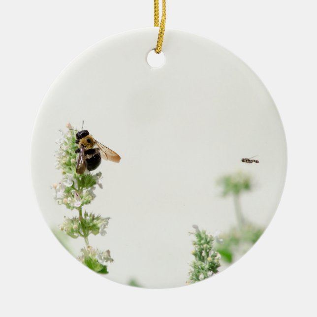 Beeline Ceramic Ornament (Front)