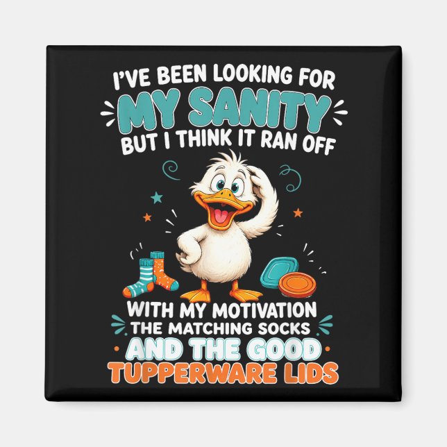 Been Looking For Sanity But Think Ran Off With Magnet (Front)