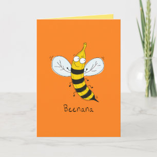 Beenana - Funny Bee Banana Greeting Card